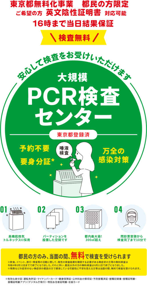 東京都無料pcr検査 大規模会場 公式 東京tmsクリニック Tms治療専門医療機関